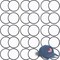 30 Pieces Sublimation Patches - Iron On Blank Patches for DIY Crafts Hats Caps Backpack Uniforms (Round / 30PCs)